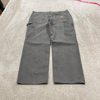 00s Carhartt carpenter jeans workwear W38L30 grey canvas 90s skater style loose cargo pants