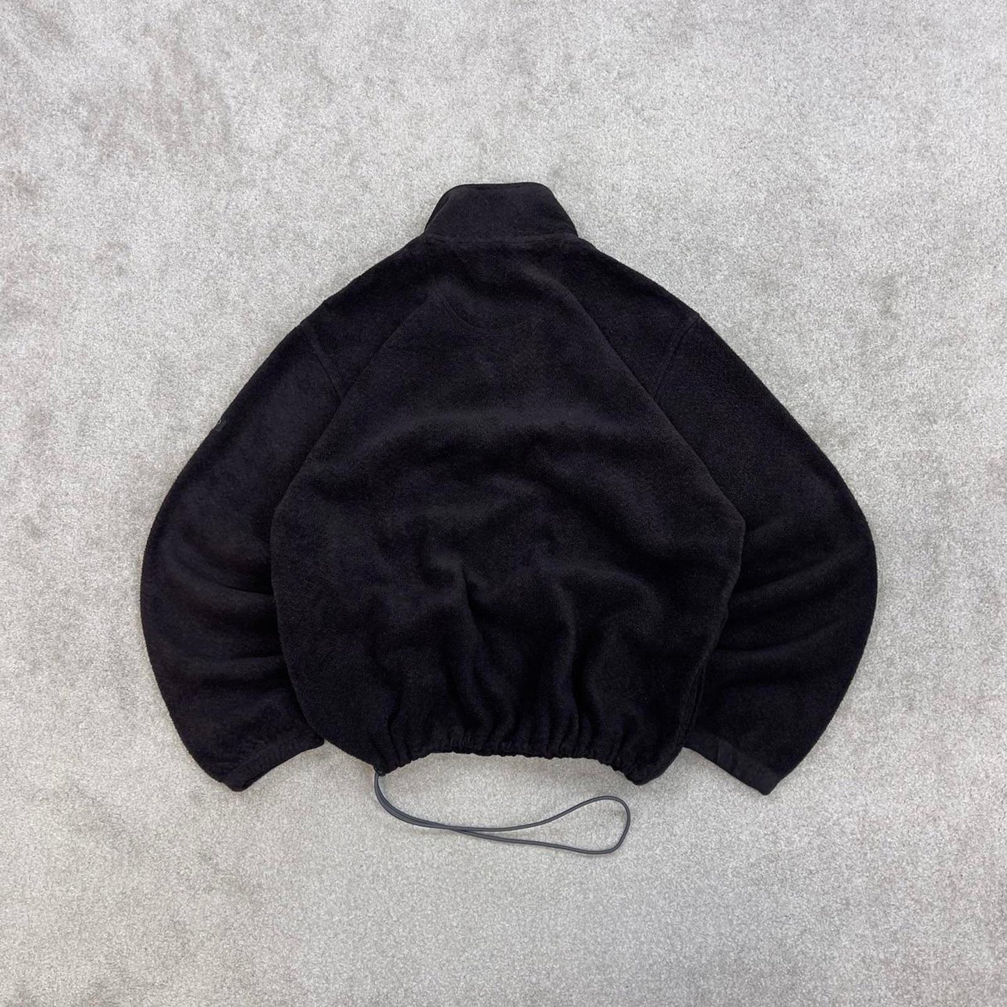 Burgundy Black Izod technical fleece M y2k style 1/4 zip autumn outdoors adjustable waist