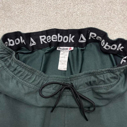 Vintage y2k Reebok sweatpants green Loose drawstring gym joggers track pants