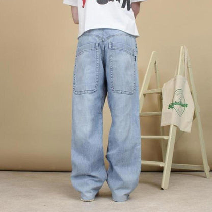 Blue baggy Six Jeans W34L30 loose Y2K hip hop jeans