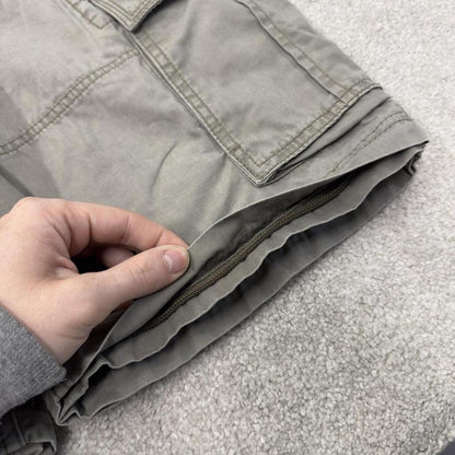 Y2K cargo shorts loose grey Loose leg utility shorts summer festival
