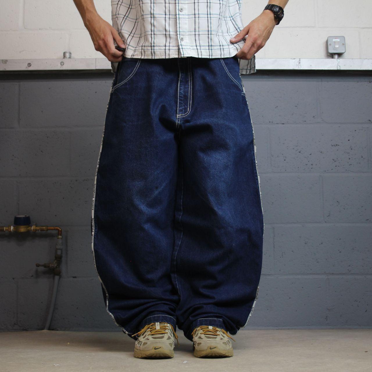 Southpole extra baggy carpenter jeans y2k W40L33 navy blue