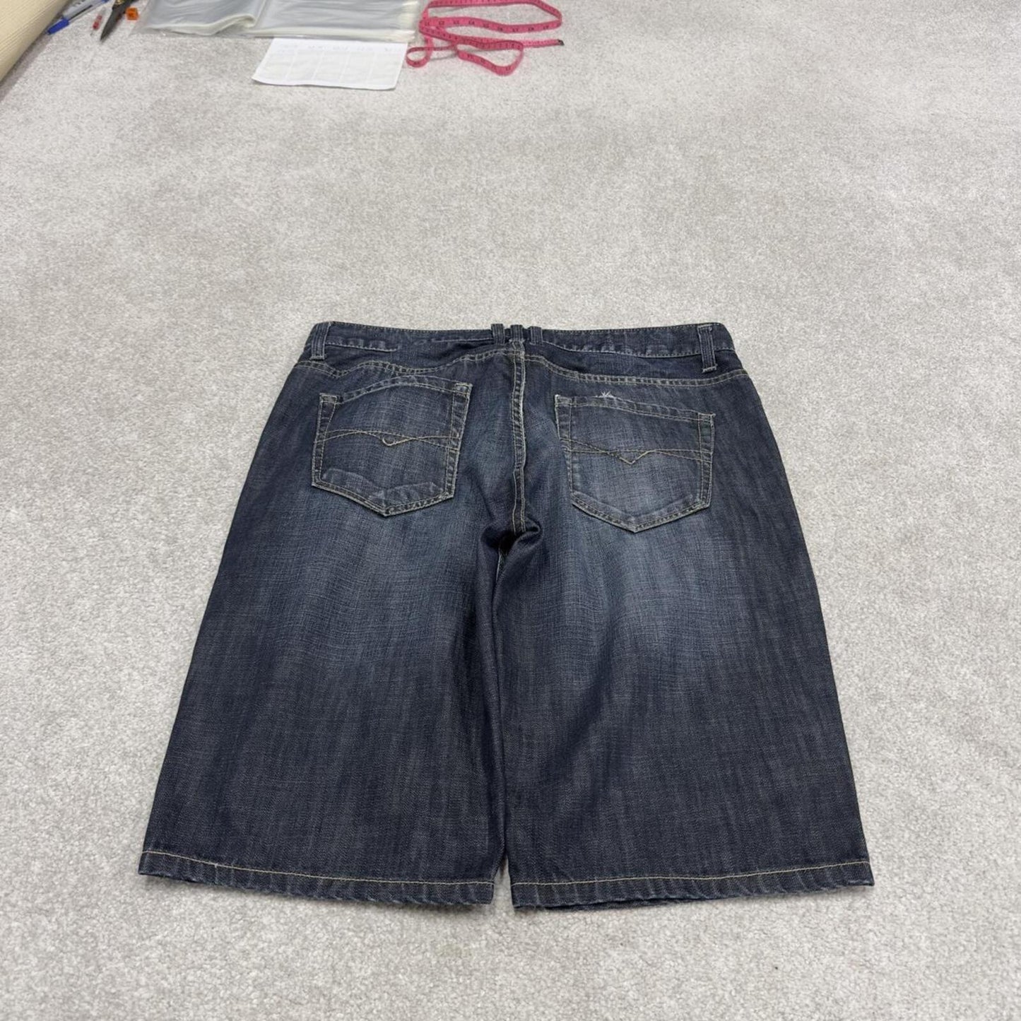 Just Jeans denim Y2k shorts blue W34 summer festival jorts skater