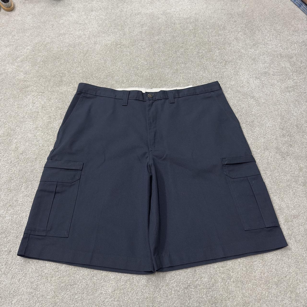 Dickies baggy cargo shorts y2k navy Chino style skater shorts wide leg festival