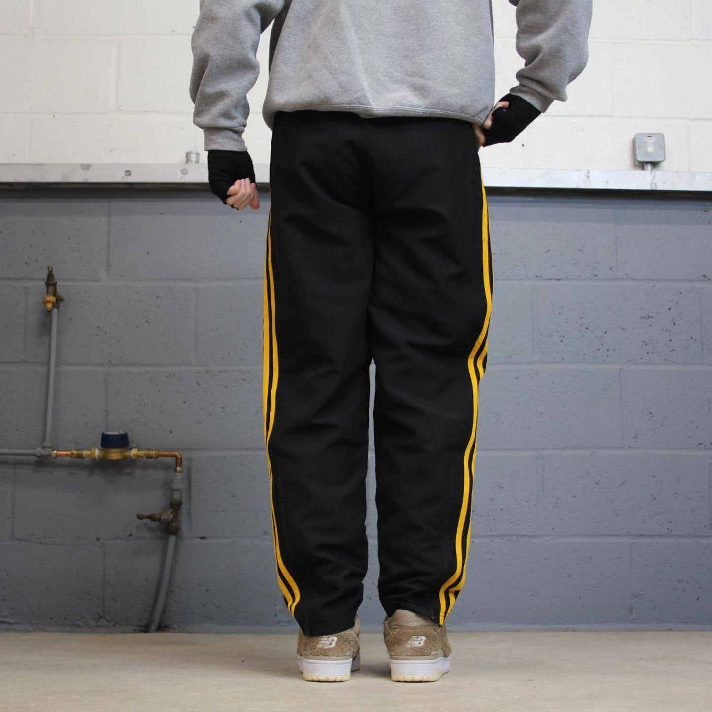 Vintage Y2K Adidas tracksuit bottoms black
