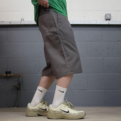 Dickies carpenter shorts long leg grey Twill chino skater surfer style shorts