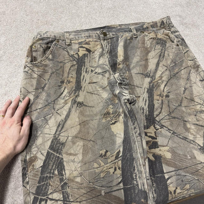 Wall’s camo jeans straight leg y2k khaki Loose straight fit hardwoods Realtree camouflage pants