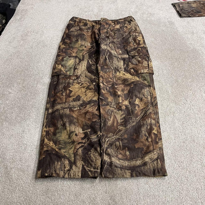 Cabela's baggy camo cargo pants Y2K khaki Advantage tree camouflage pattern insulated outdoors