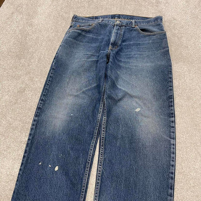 Y2K Levi’s 550 jeans loose fit blue Loose relaxed fit denim pants red tab logo