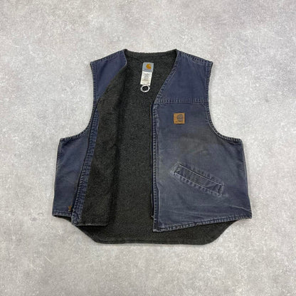 Navy vintage Carhartt gilet XL