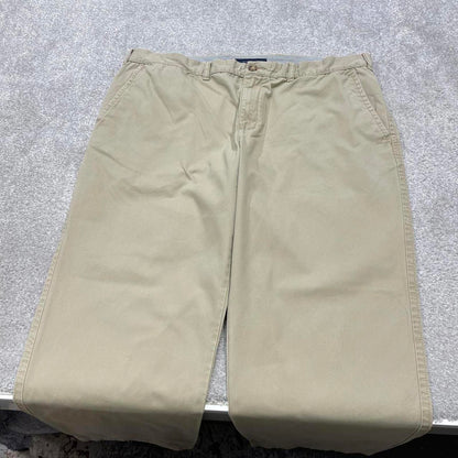 Y2K loose Tommy Hilfiger chino pants beige Loose leg chino style preppy trousers