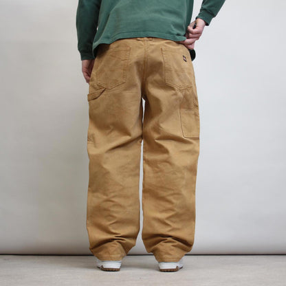 Jesse James carpenter jeans W38L32 sand brown loose canvas 90s workwear skate style cargo pants