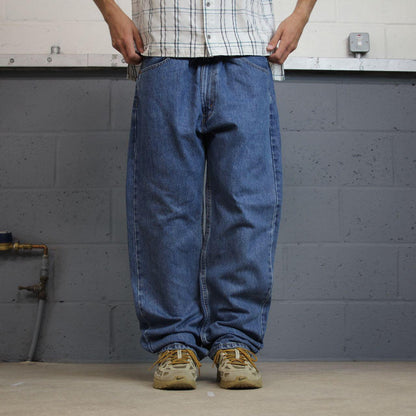 Levi’s 505 jeans y2k W40L30 blue straight leg denim pants red tab logo