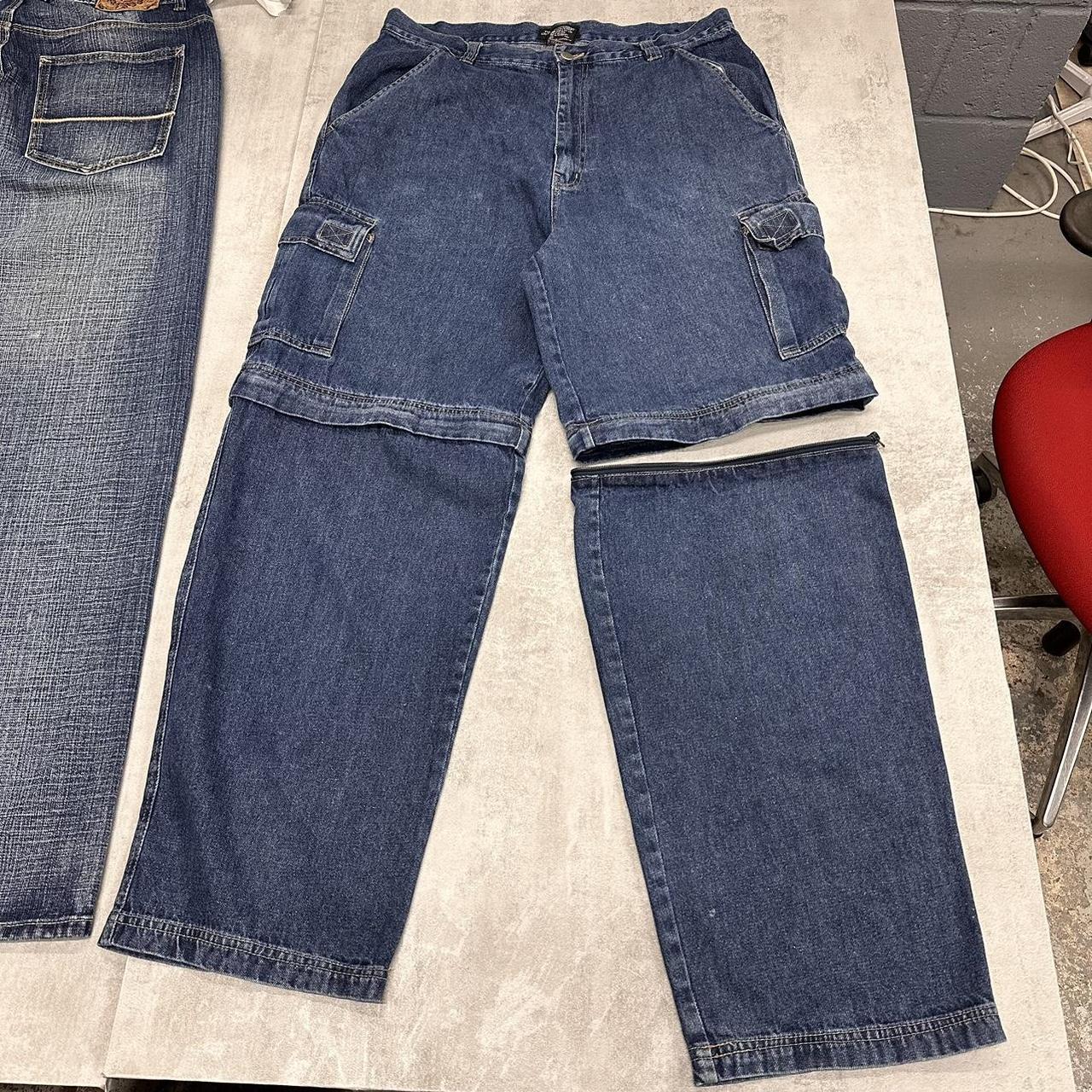 Baggy convertible cargo jeans W36 L32