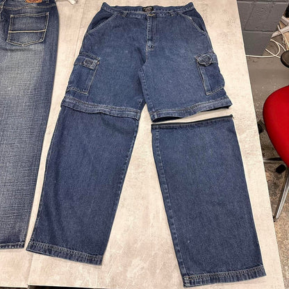 Baggy convertible cargo jeans W36 L32