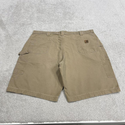 Carhartt baggy cargo shorts carpenter tan brown Floaty canvasy skater style work shorts