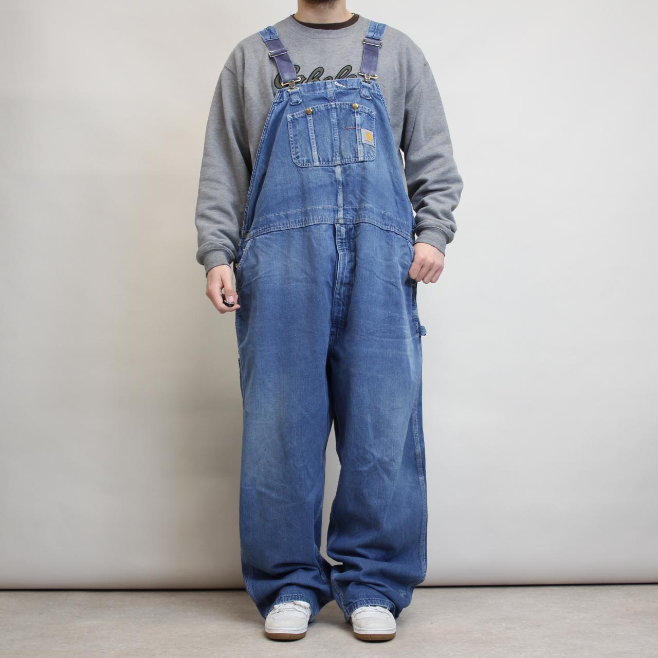 Blue denim Carhartt overalls W54