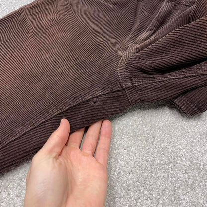 Y2k baggy corduroy jeans wide-leg brown Empyre wide wale chunky jumbo cord trousers
