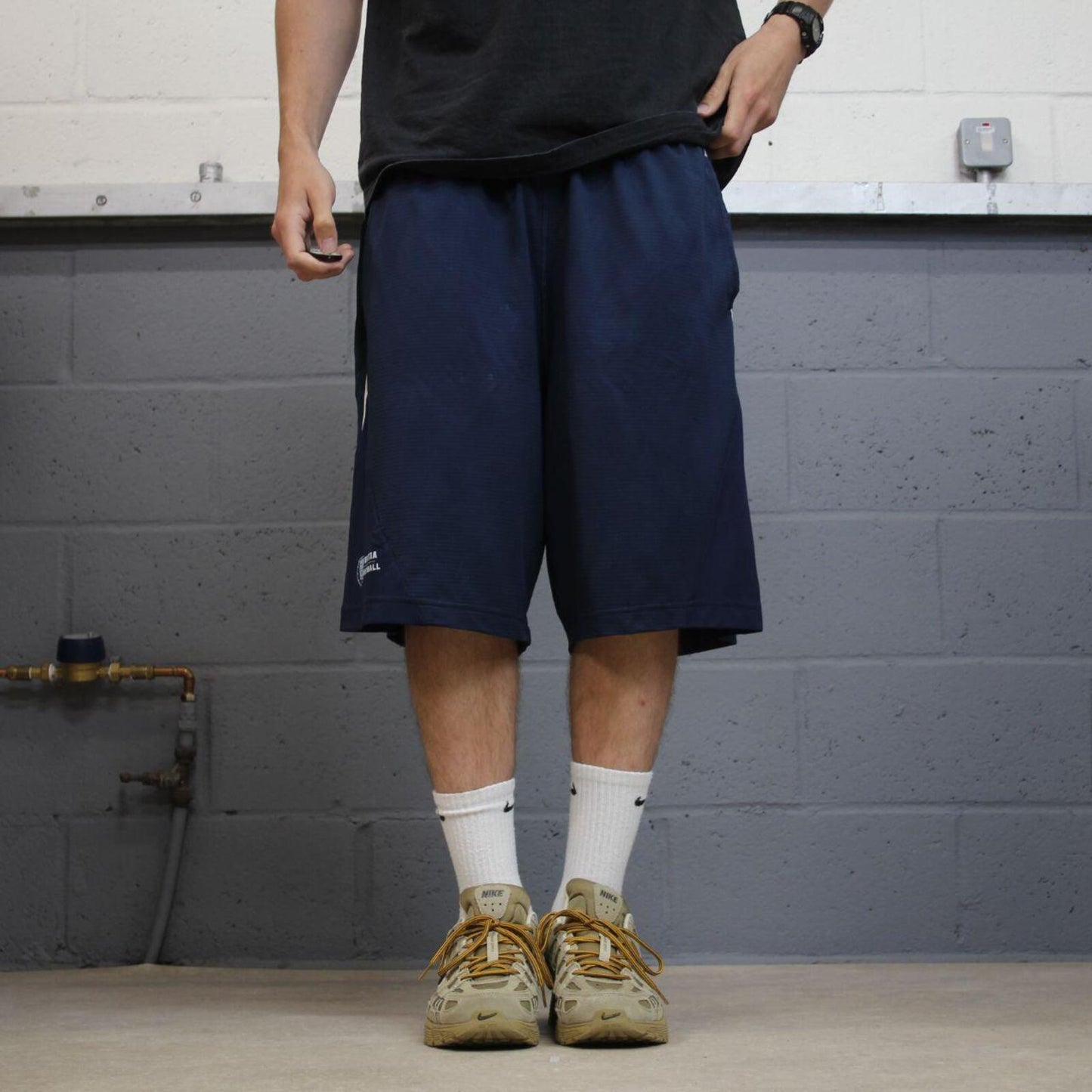 Baggy Nike sports shorts Dri-Fit navy Basketball comfy loose floaty summer gym shorts