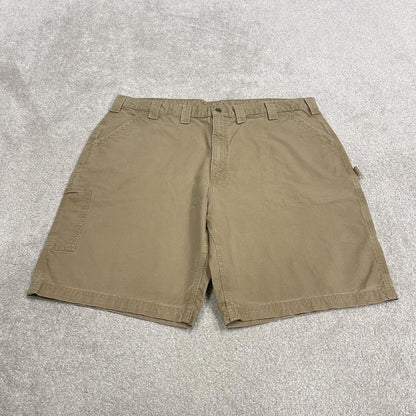Carhartt baggy cargo shorts carpenter tan brown Floaty canvasy skater style work shorts
