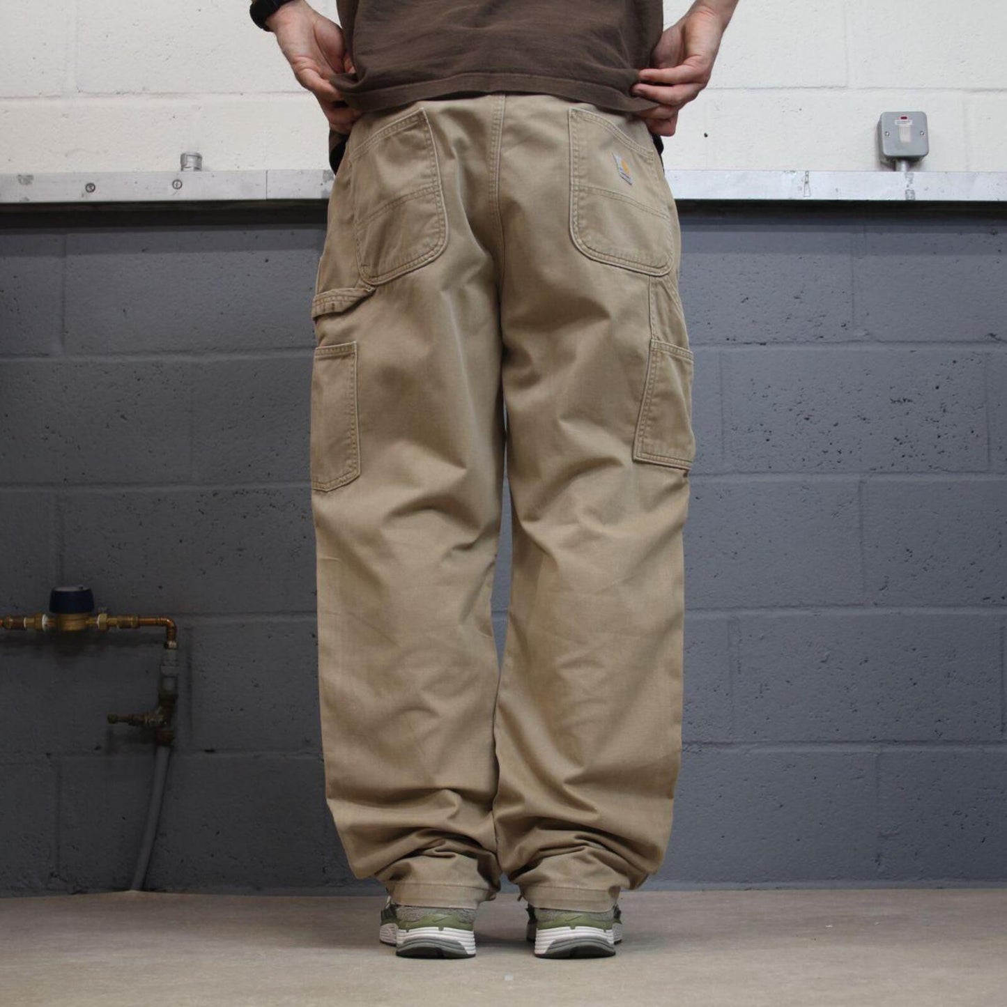 Carhartt carpenter pants relaxed khaki Loose skate style workwear Y2K cargo pants