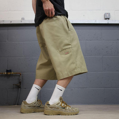 Dickies baggy carpenter shorts khaki Chino style skater shorts long wide leg festival