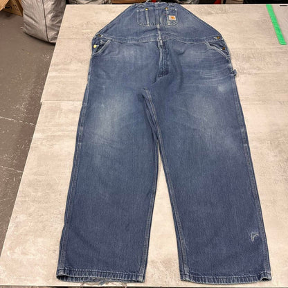 Blue denim Carhartt overalls W54