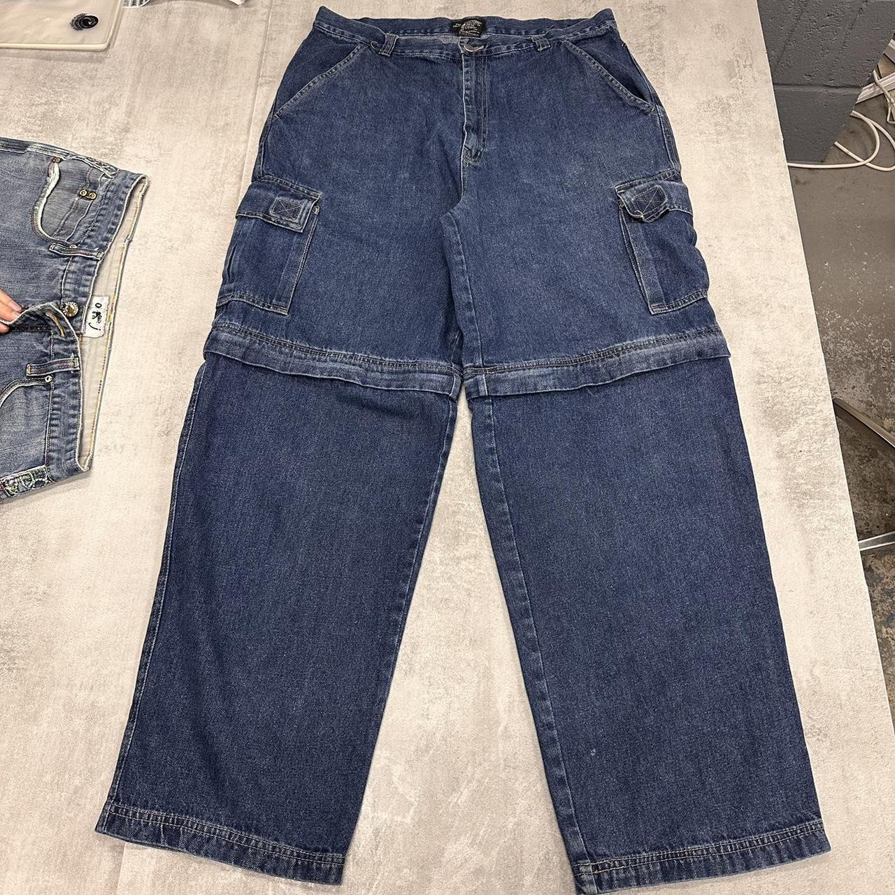 Baggy convertible cargo jeans W36 L32