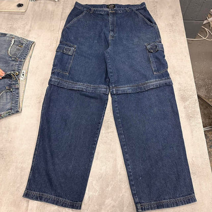 Baggy convertible cargo jeans W36 L32