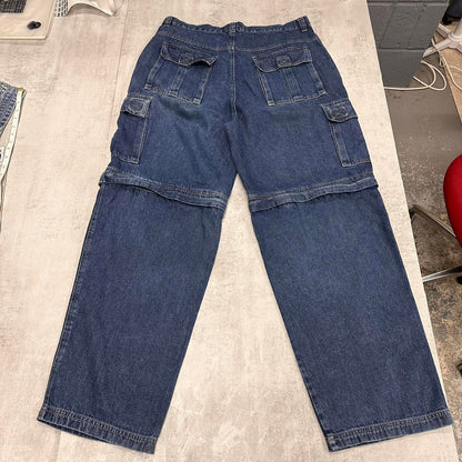 Baggy convertible cargo jeans W36 L32