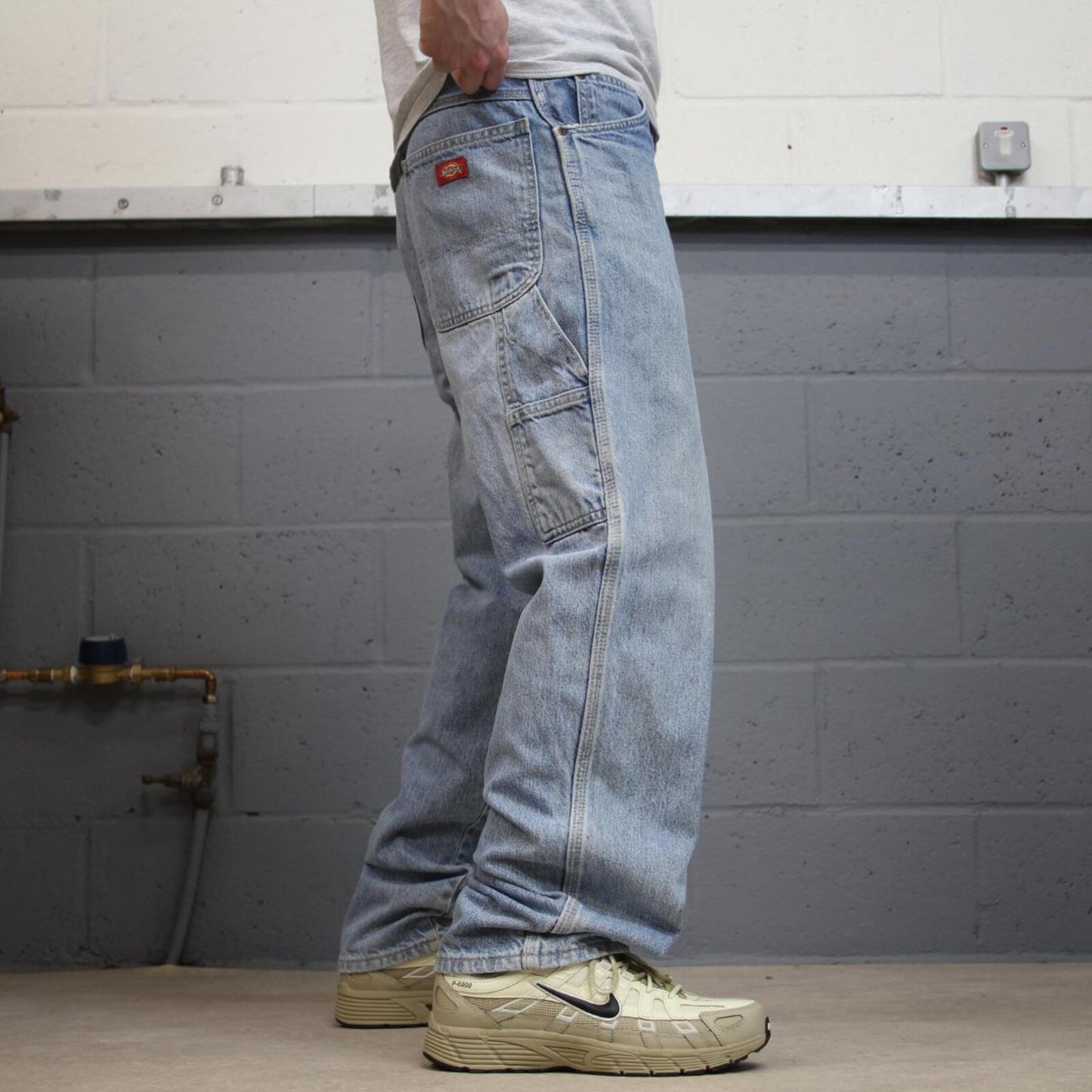 Dickies carpenter jeans loose straight blue Loose denim cargo skater style work pants
