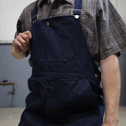 Vintage dungarees 00s denim overalls blue W36