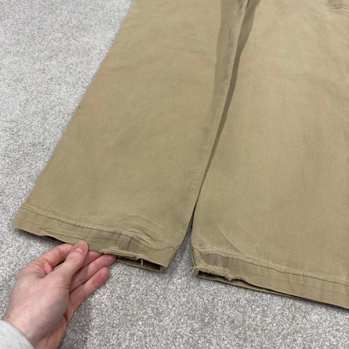 Y2K Carhartt carpenter jeans khaki Relaxed fit canvasy skate style workwear cargo pants