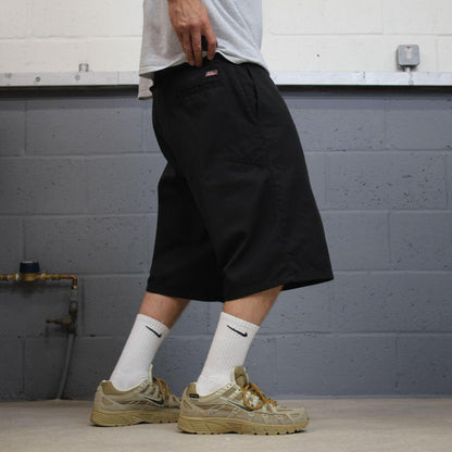 Dickies baggy carpenter shorts chino black Chino style skater shorts long wide leg festival