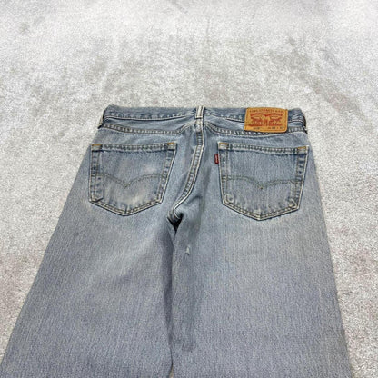 Y2k Levi's 505 jeans blue 30x32 Straight leg / slim denim pants red tab logo