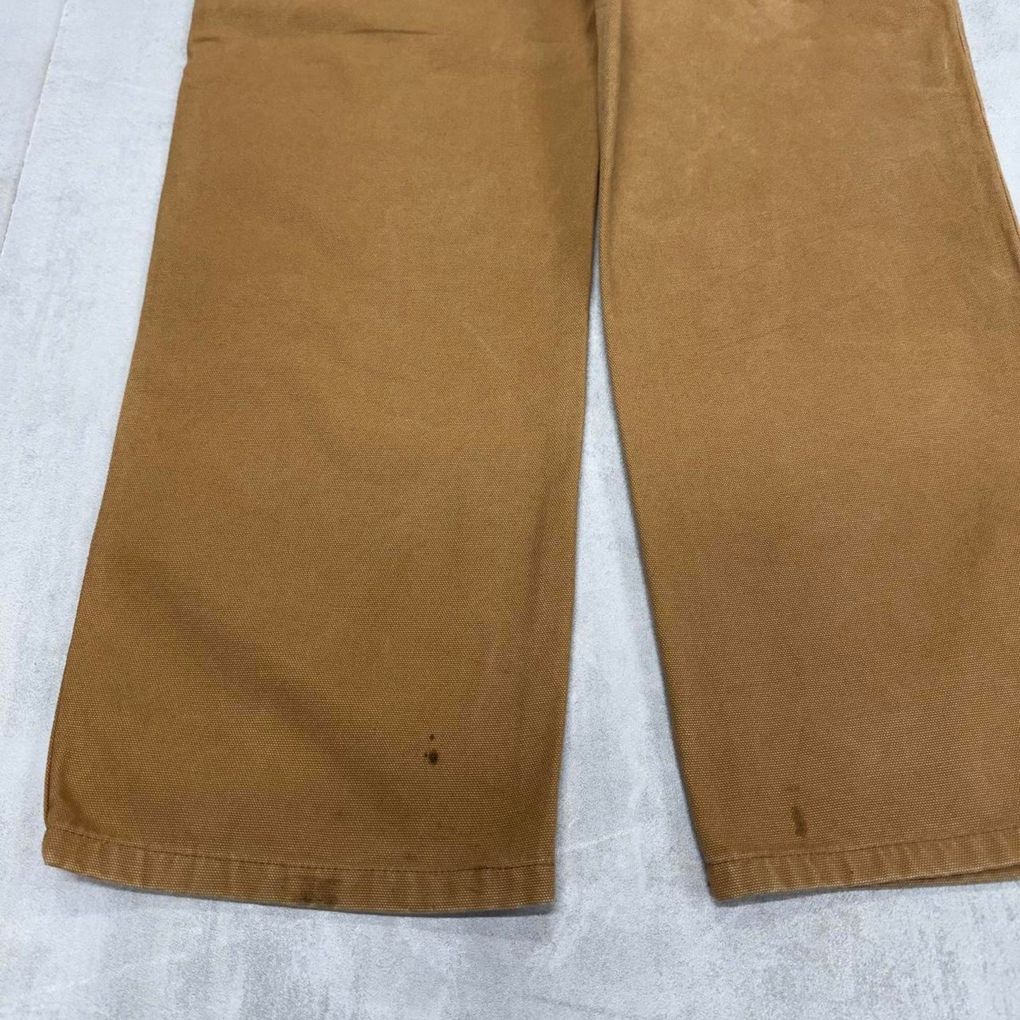 Baggy Dickies carpenter jeans W34 L32 tan loose canvas cargo skater pants