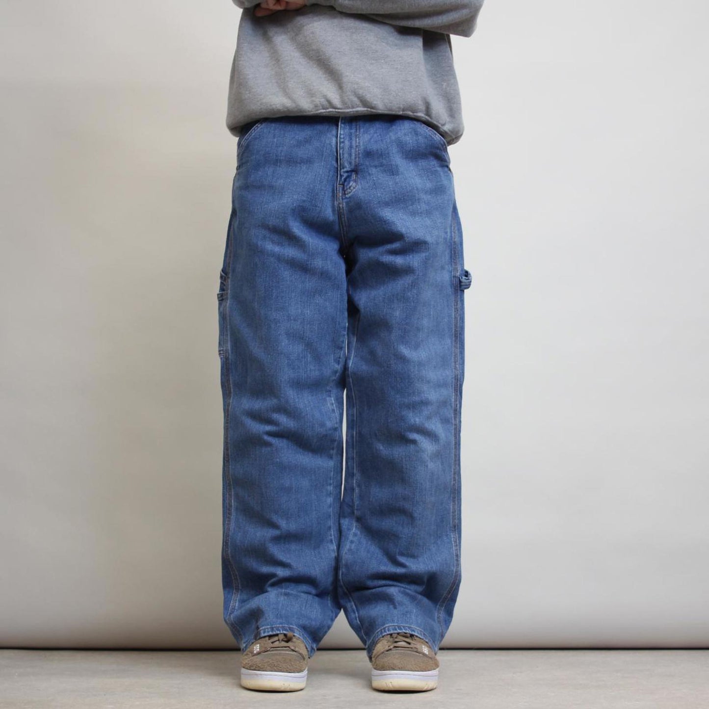 Baggy carpenter jeans W34L30 blue skater style cargos
