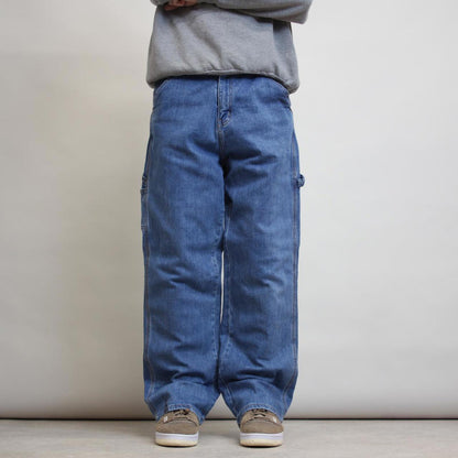 Baggy carpenter jeans W34L30 blue skater style cargos