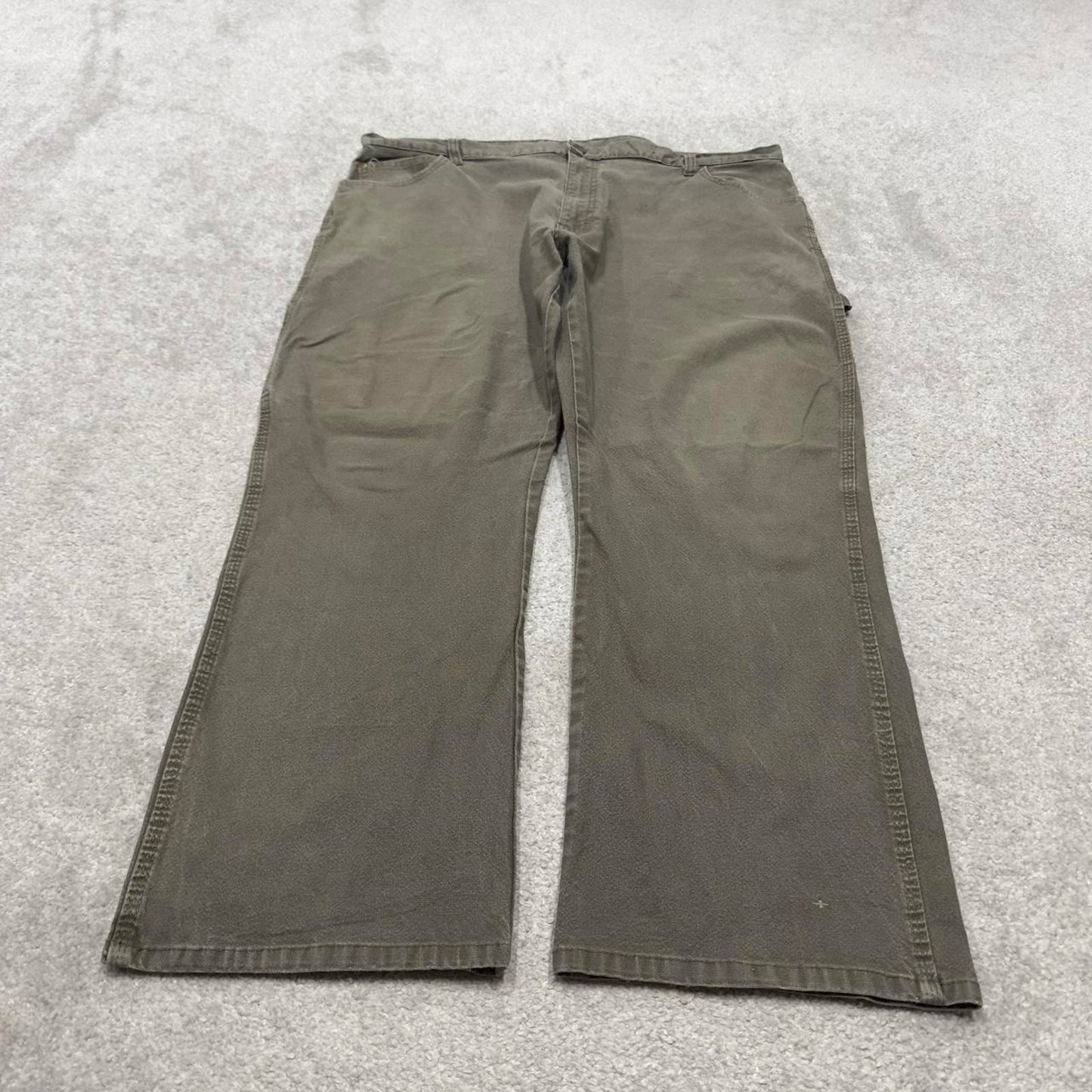 Dickies carpenter skater jeans W40L29 90s skate style green thick canvas cargos