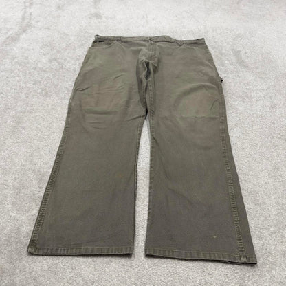 Dickies carpenter skater jeans W40L29 90s skate style green thick canvas cargos