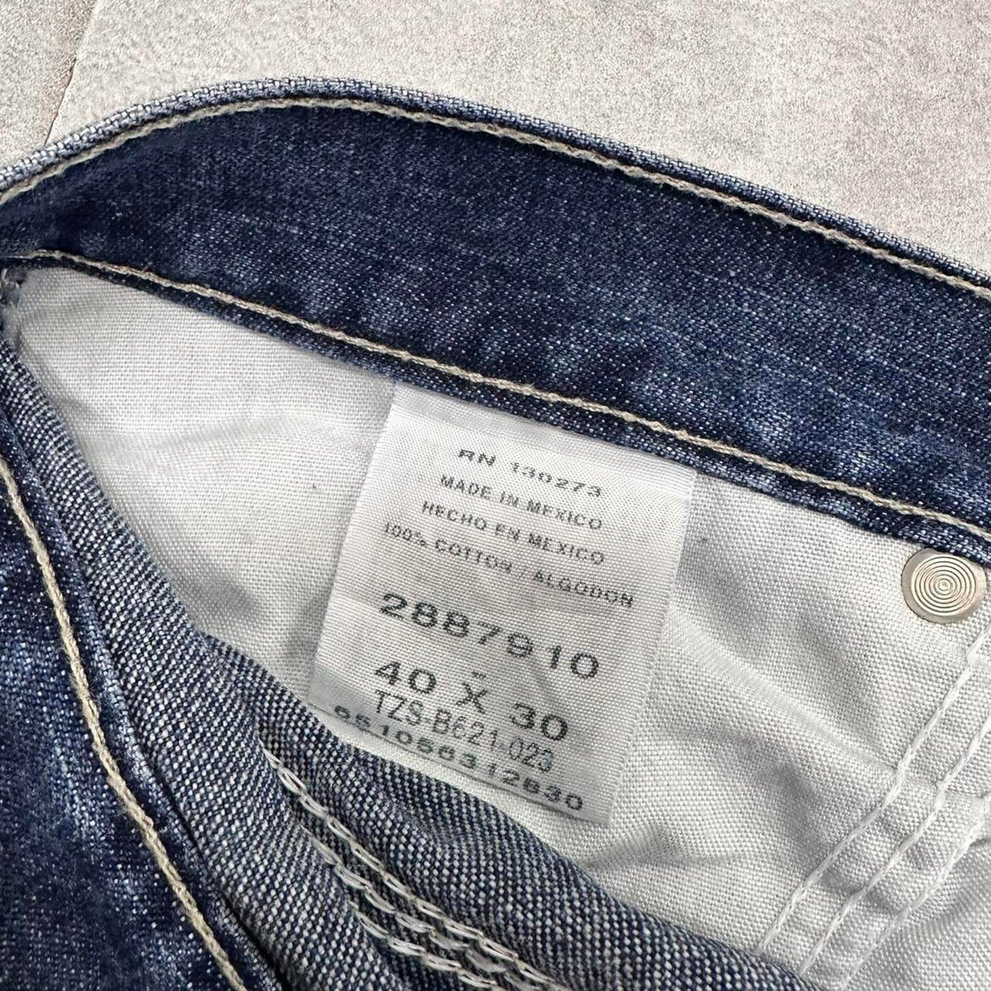 Baggy Lee carpenter jeans W40L30 blue denim skater 90s style carpenters