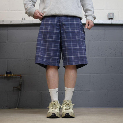 Checkered Nike Golf sports shorts y2k navy Casual style comfy loose floaty summer gym shorts