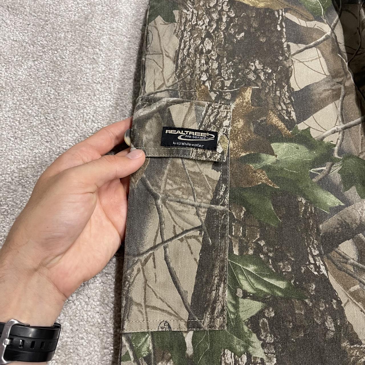 Realtree baggy camo cargo pants y2k khaki Loose Pro Series Hardwoods camouflage utility cargos