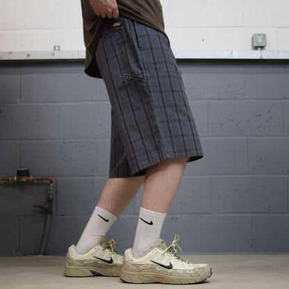 Dickies checkered chino shorts carpenter grey Chino skater / surf check shorts loose fit