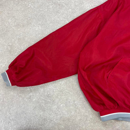Ohio State Starter jacket XL red pullover half zip nfl windbreaker