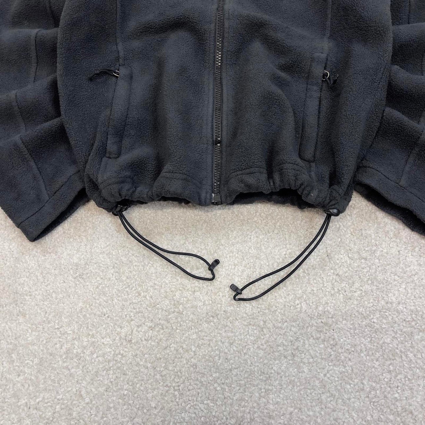 Black North Face technical zip up fleece Small women's TNF y2k style autumn