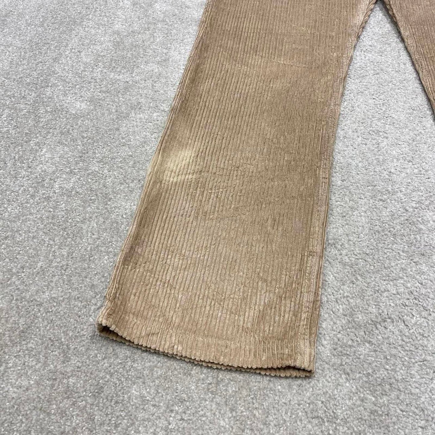 Baggy Integral corduroy pants W36L30 beige wide wale jumbo cord trousers 90s skater style