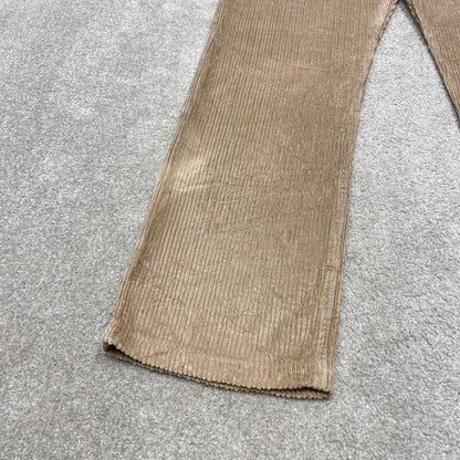 Baggy Integral corduroy pants W36L30 beige wide wale jumbo cord trousers 90s skater style