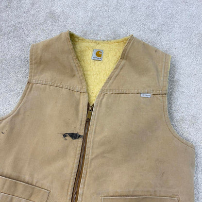 Tan vintage 1989 Carhartt Gilet S