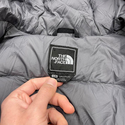 North Face HyVent puffer jacket L girls black y2k 00s style tech windbreaker autumn winter